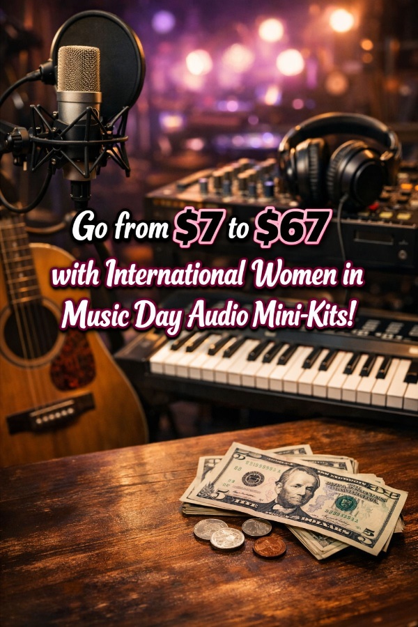 Go from  to  with International Women in Music Day Audio Mini-Kits