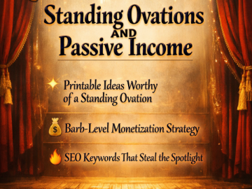 🎭 World Theatre Day Printables: Standing Ovations AND Passive Income