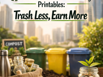 ♻️ International Zero Waste Day Printables: Trash Less, Earn More