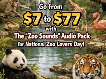 Go from  to  with The “Zoo Sounds” Audio Pack for National Zoo Lovers Day