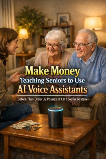 Make Money Teaching Seniors to Use AI Voice Assistants (Before They Order 32 Pounds of Cat Food by Mistake)