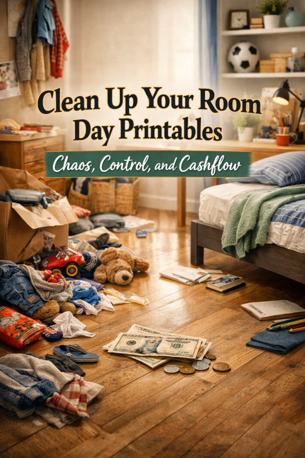 Clean Up Your Room Day Printables – Chaos, Control, and Cashflow