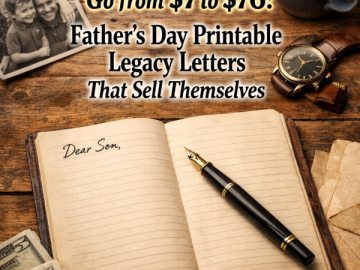 Go from  to : Father’s Day Printable Legacy Letters That Sell Themselves