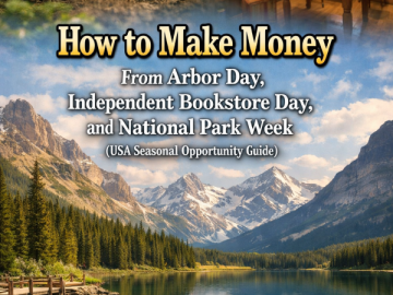 How to Make Money From Arbor Day, Independent Bookstore Day, and National Park Week (USA Seasonal Opportunity Guide)