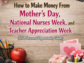 How to Make Money From Mother’s Day, National Nurses Week, and Teacher Appreciation Week (USA Seasonal Opportunity Guide)