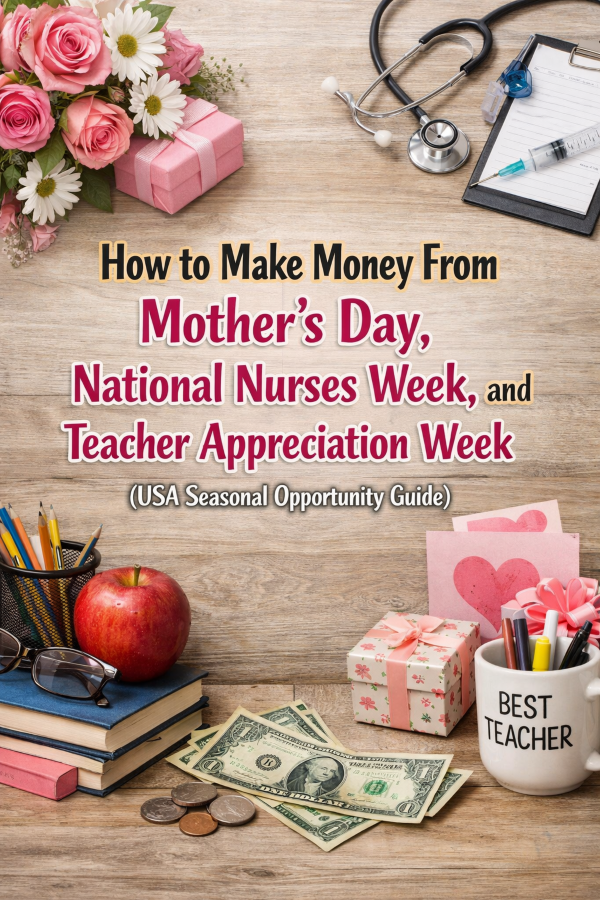How to Make Money From Mother’s Day, National Nurses Week, and Teacher Appreciation Week (USA Seasonal Opportunity Guide)