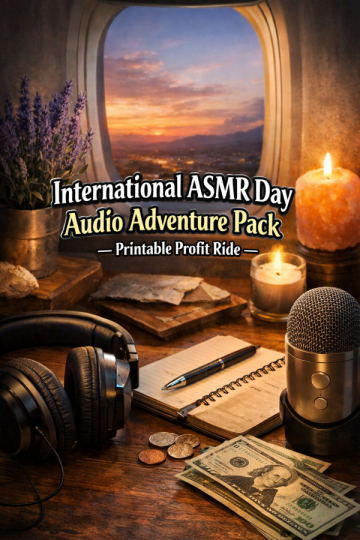 🎧 “International ASMR Day Audio Adventure Pack” — Printable Profit Ride