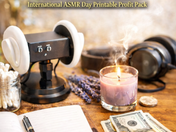 🎧 “Tingle Tracker” — International ASMR Day Printable Profit Pack