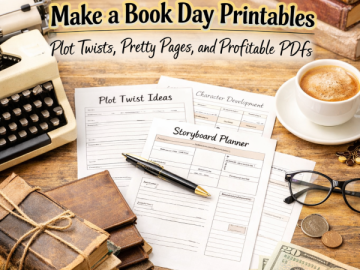 Make a Book Day Printables – Plot Twists, Pretty Pages, and Profitable PDFs