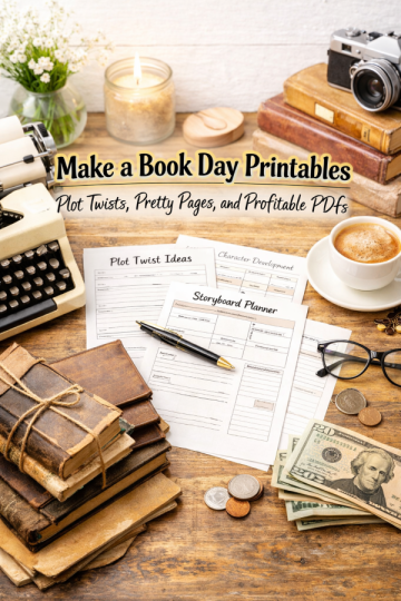 Make a Book Day Printables – Plot Twists, Pretty Pages, and Profitable PDFs