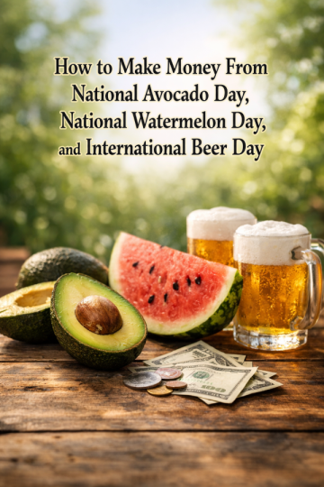 How to Make Money From National Avocado Day, National Watermelon Day, and International Beer Day
