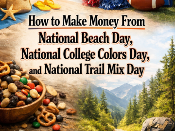 How to Make Money From National Beach Day, National College Colors Day, and National Trail Mix Day