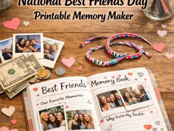 Go from  to  with Idea 11: National Best Friends Day Printable Memory Maker