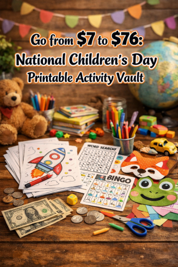 Go from  to : National Children’s Day Printable Activity Vault