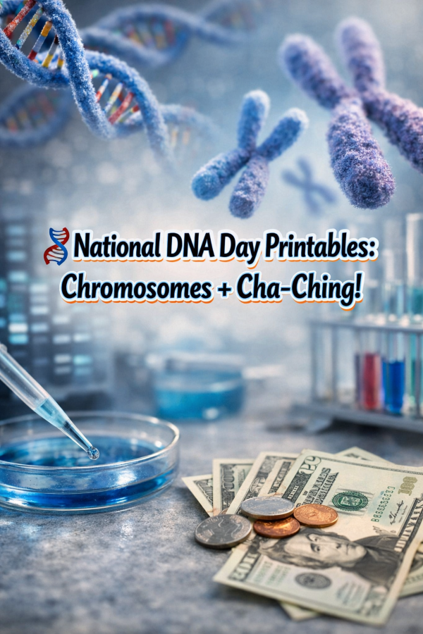 🧬 National DNA Day Printables: Chromosomes + Cha-Ching!