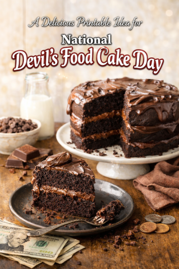 A Delicious Printable Idea for National Devil’s Food Cake Day