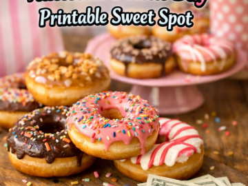 Go from  to  with Idea 9: National Donut Day Printable Sweet Spot