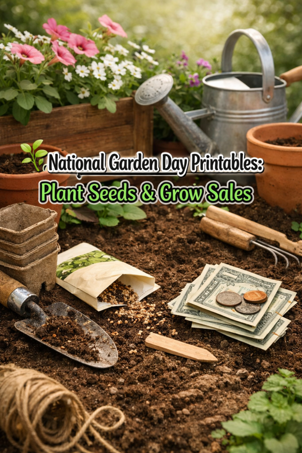 🌱 National Garden Day Printables: Plant Seeds & Grow Sales