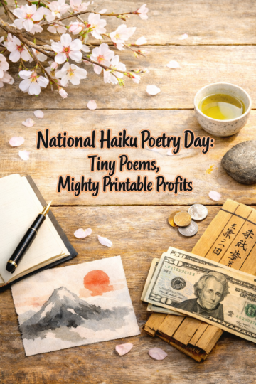 📝 National Haiku Poetry Day: Tiny Poems, Mighty Printable Profits