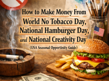 How to Make Money From World No Tobacco Day, National Hamburger Day, and National Creativity Day (USA Seasonal Opportunity Guide)