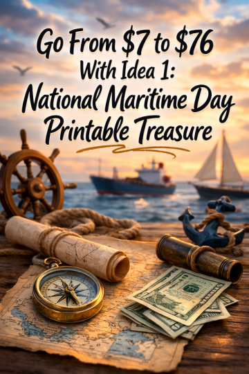 Go From  to  With Idea 1: National Maritime Day Printable Treasure