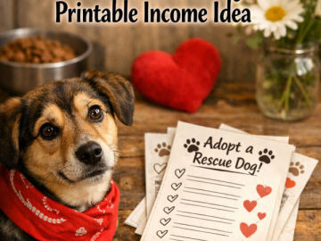 Turn National Rescue Dog Day Into a Heartwarming Printable Income Idea