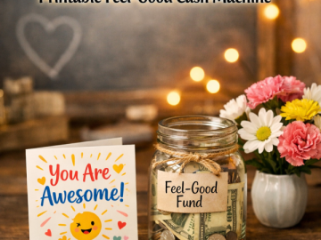 Go from  to  with Idea 8: National Say Something Nice Day Printable Feel-Good Cash Machine