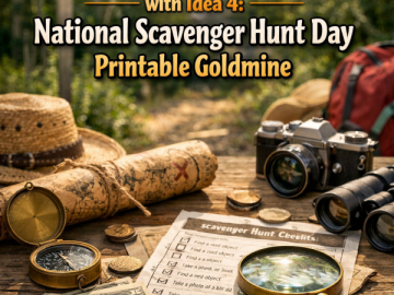 Go from  to  with Idea 4: National Scavenger Hunt Day Printable Goldmine