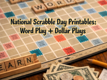 🔤 National Scrabble Day Printables: Word Play + Dollar Plays