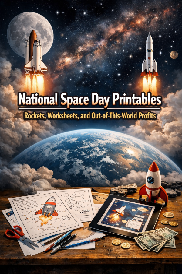 National Space Day Printables – Rockets, Worksheets, and Out-of-This-World Profits