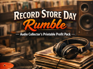 🔊 “Record Store Day Rumble” — Audio Collector’s Printable Profit Pack