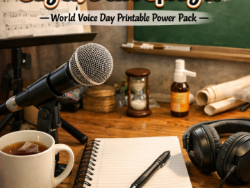 🎤 “Say It, Don’t Spray It” – World Voice Day Printable Power Pack