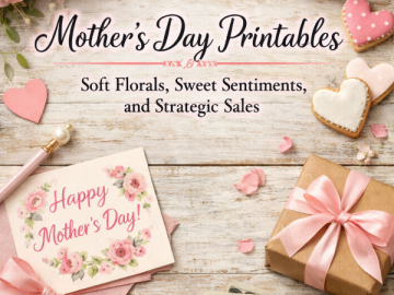 Mother’s Day Printables – Soft Florals, Sweet Sentiments, and Strategic Sales