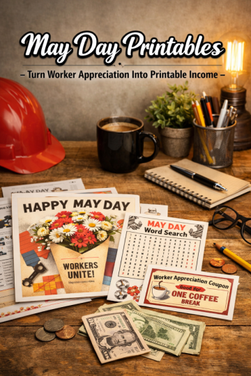 May Day Printables – Turn Worker Appreciation Into Printable Income