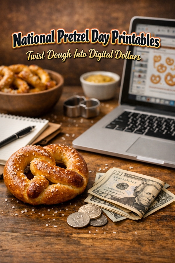 National Pretzel Day Printables – Twist Dough Into Digital Dollars