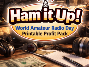 📡 “Ham It Up!” — World Amateur Radio Day Printable Profit Pack