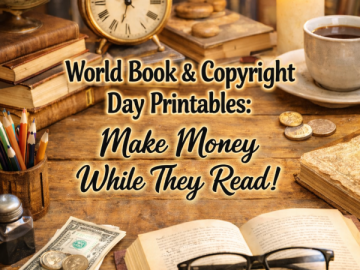 📚 World Book & Copyright Day Printables: Make Money While They Read!