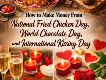How to Make Money From National Fried Chicken Day, World Chocolate Day, and International Kissing Day
