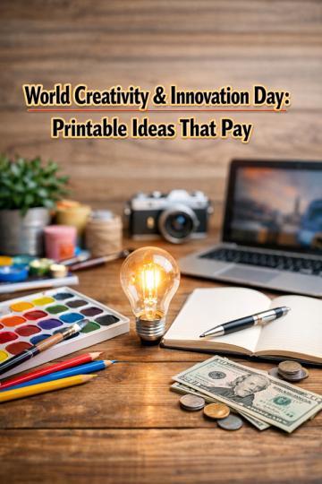 🎨 World Creativity & Innovation Day: Printable Ideas That Pay