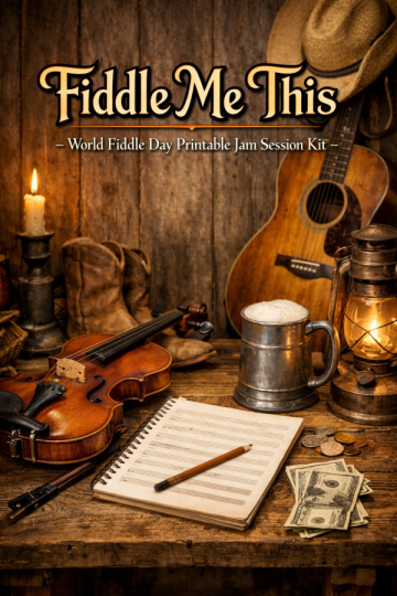 🎻 “Fiddle Me This” – World Fiddle Day Printable Jam Session Kit