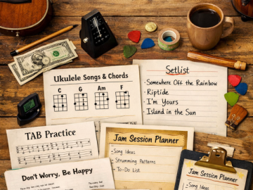 🥁 “Beat It (But Make It Organized)” – World Play Your Ukulele Day Printable Jam Kit