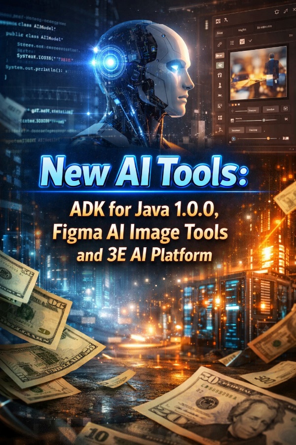 New AI Tools: ADK for Java 1.0.0, Figma AI Image Tools and 3E AI Platform