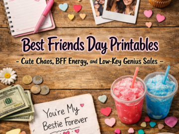 Best Friends Day Printables – Cute Chaos, BFF Energy, and Low-Key Genius Sales
