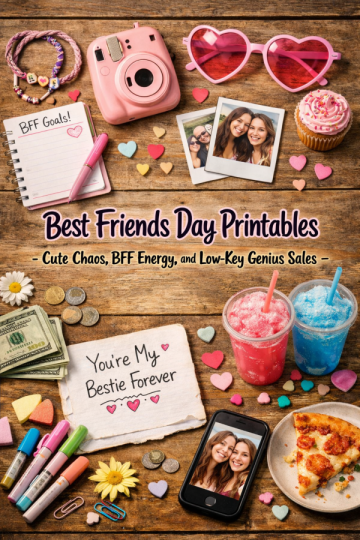 Best Friends Day Printables – Cute Chaos, BFF Energy, and Low-Key Genius Sales