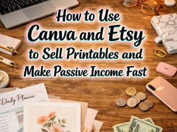 How to Use Canva and Etsy to Sell Printables and Make Long Term Passive Income