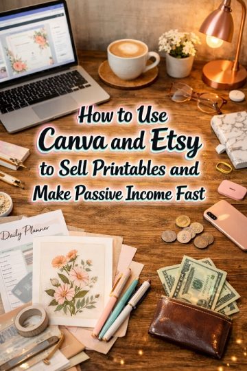 How to Use Canva and Etsy to Sell Printables and Make Long Term Passive Income