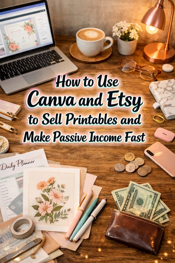 How to Use Canva and Etsy to Sell Printables and Make Long Term Passive Income