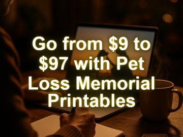 Go from  to  with Pet Loss Memorial Printables