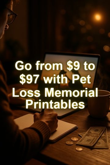 Go from  to  with Pet Loss Memorial Printables