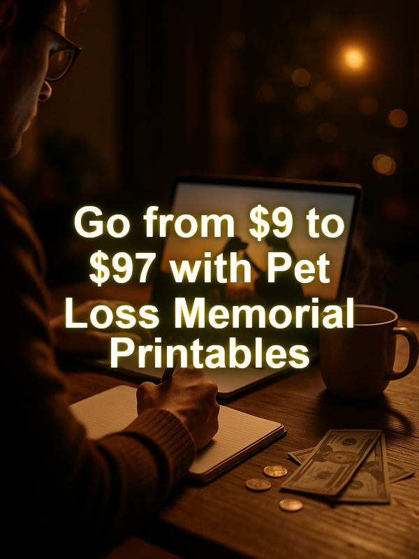 Go from  to  with Pet Loss Memorial Printables